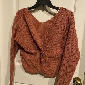 NEW Moon & Madison Cross Back Sweater